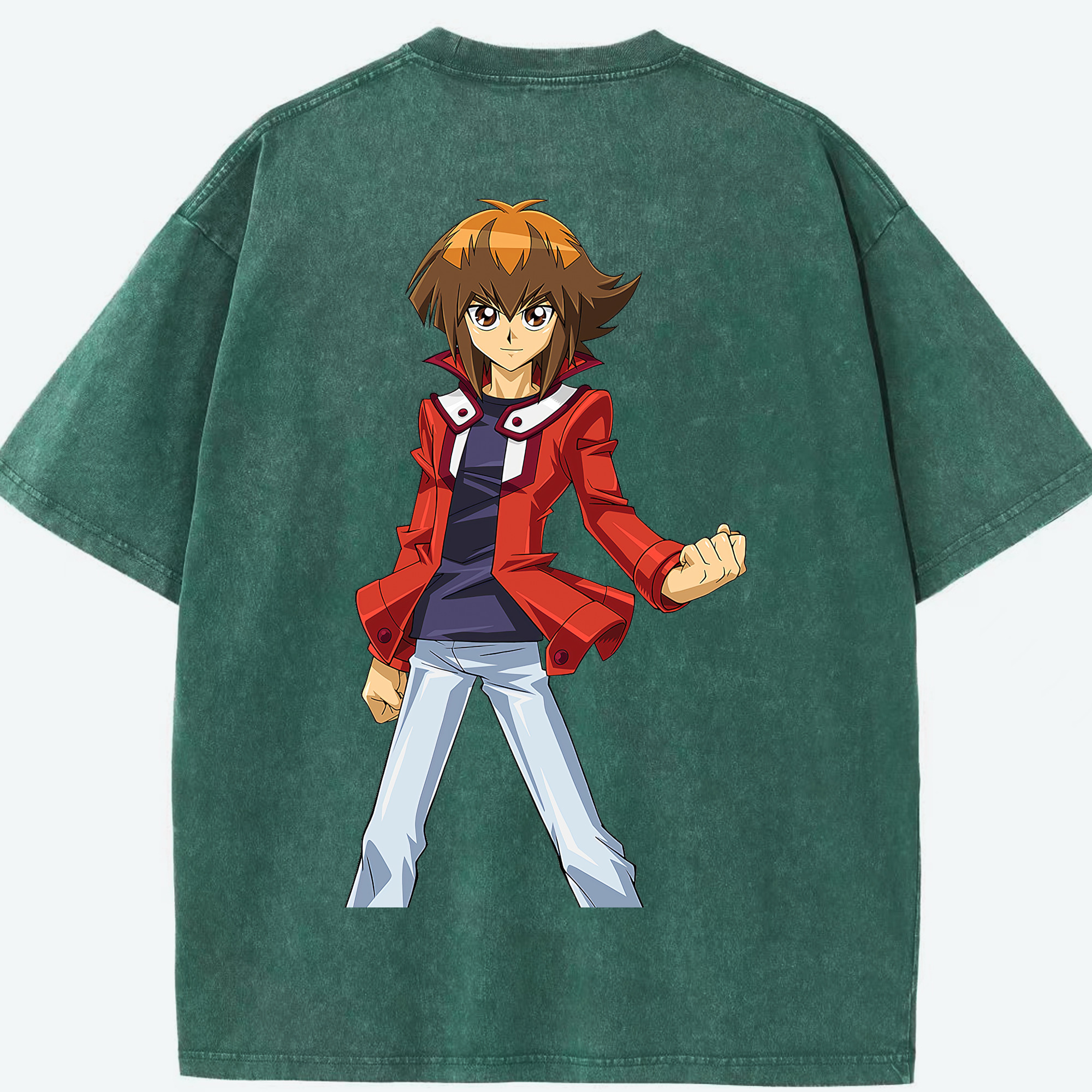 （画像用） 遊☆戯☆王 Yu-Gi-Oh! 綿100% ヴィンテージ風 半袖Tシャツ（背面プリント）